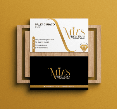 Company Business card front and back design