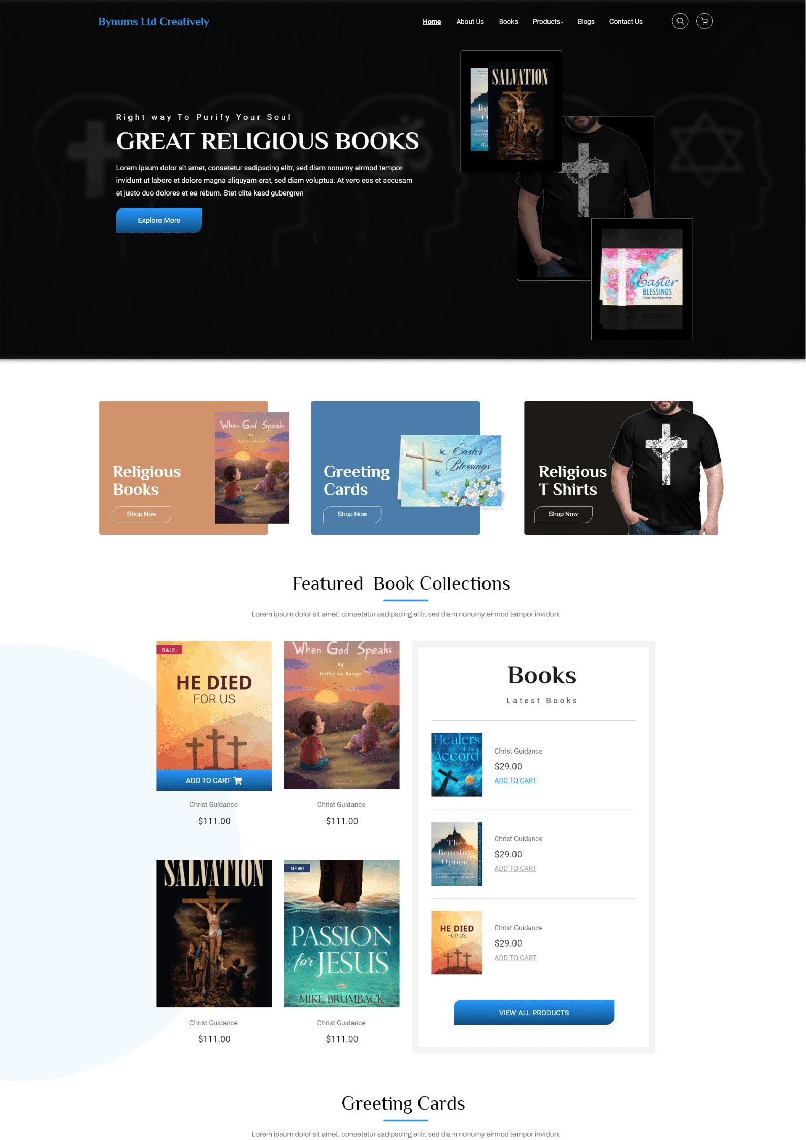 Religious books website