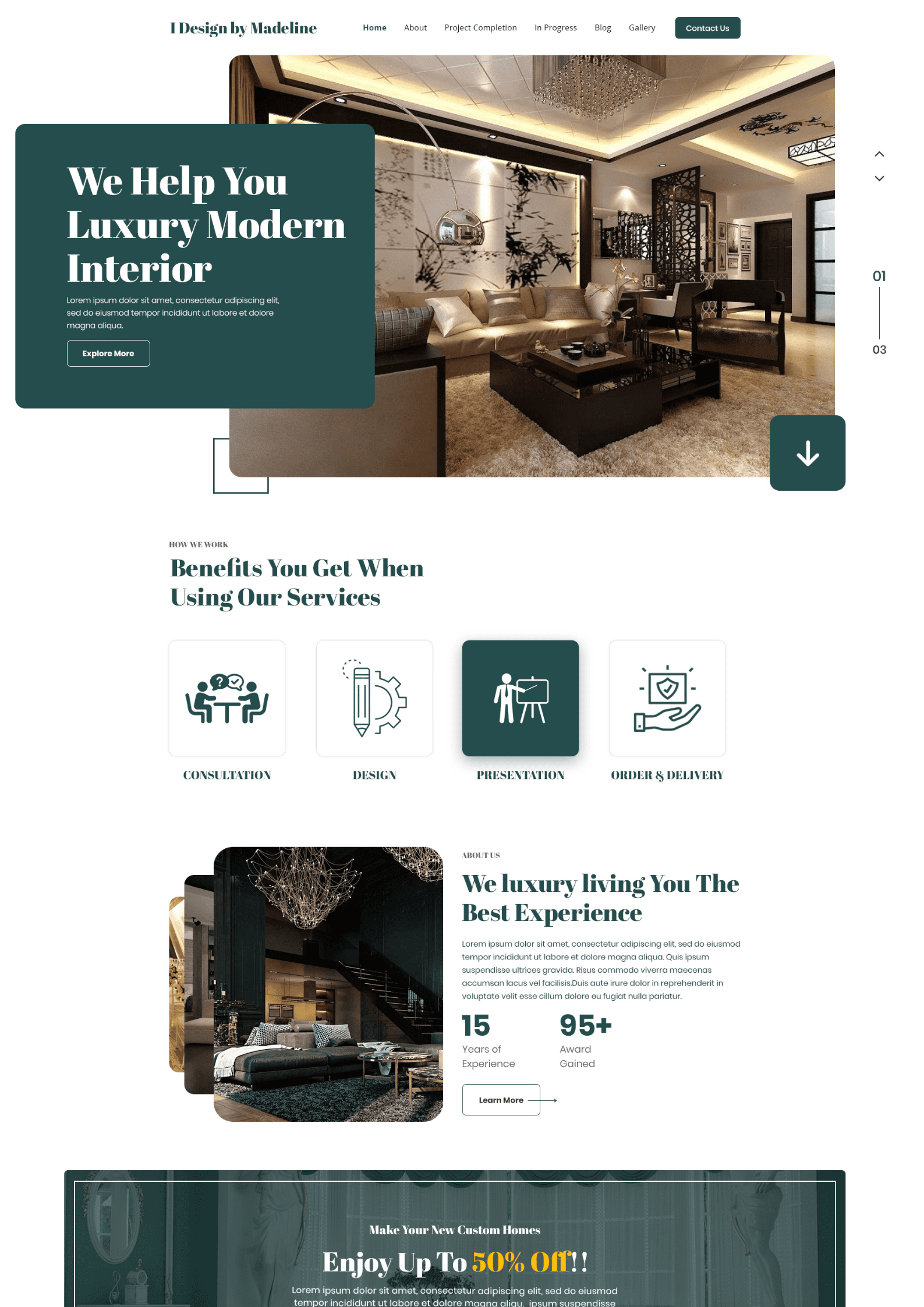 Interior designing website